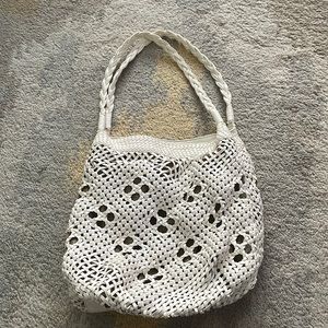 Anthropologie Miss Albright Faux leather woven purse
